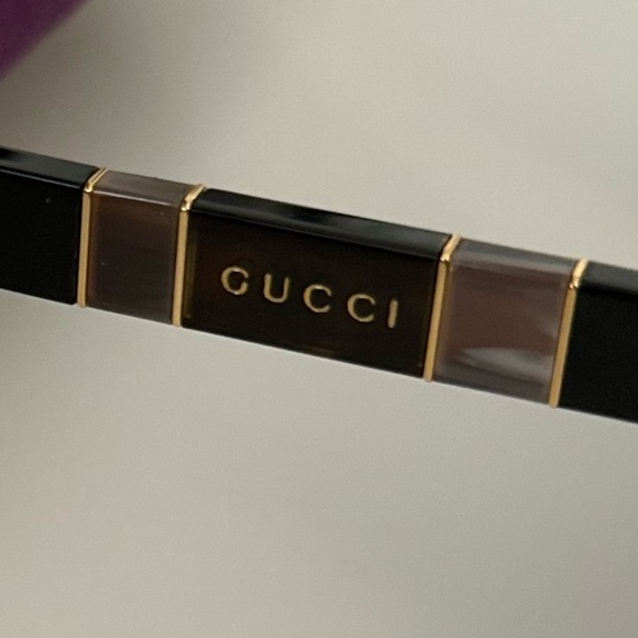 Gucci BLACK & gold TOW BP 37690 trendy sunglasses - Picture 12 of 14